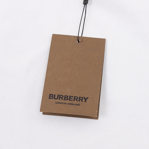 Burberry Denim Texture Equestrian Knight Back Graphic T-Shirt