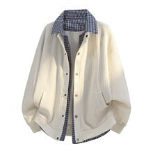 Houndstooth Collar Overshirt Jacket
