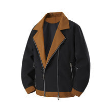 Two-Tone Lapel Moto Jacket