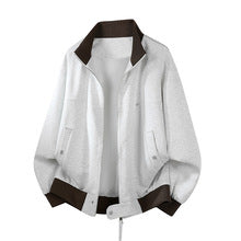 Contrast-Lined Bomber Jacket