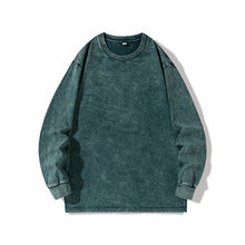 Acid-Washed Oversized Crewneck Sweatshirt