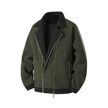 Two-Tone Lapel Moto Jacket