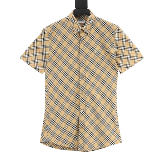 Burberry Shield Emblem Vintage Check Short-Sleeve Shirt