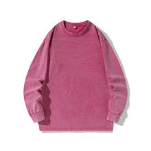 Acid-Washed Oversized Crewneck Sweatshirt