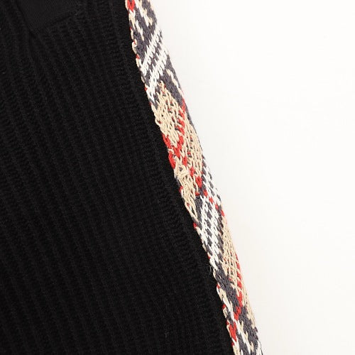 Burberry Check Panel Knit Shorts