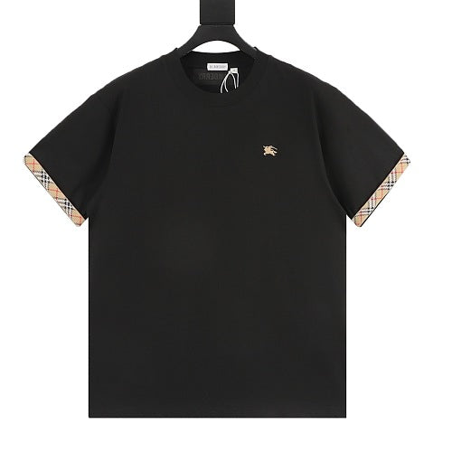 Burberry Check Webbing Cuff T-Shirt