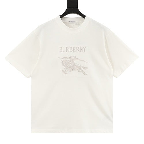 Burberry Equestrian Knight Tonal Embroidered Tee