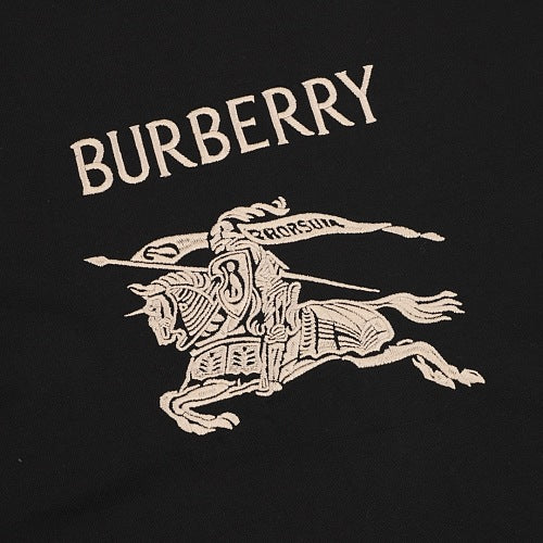 Burberry Equestrian Knight Gold Embroidered Tee