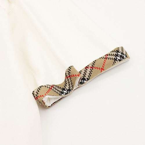 Burberry Check Webbing Cuff T-Shirt