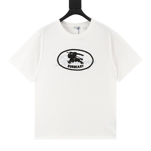 Burberry Oval Equestrian Knight Embroidery T-Shirt