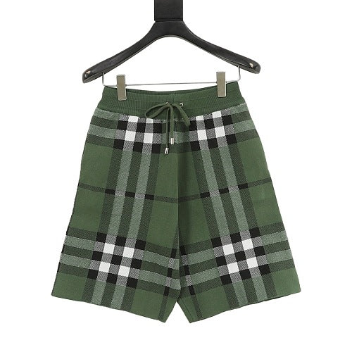 Burberry Oversized Check Knit Shorts