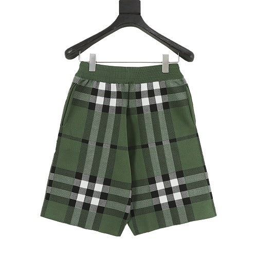 Burberry Oversized Check Knit Shorts