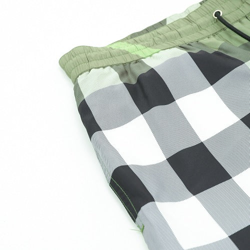 Burberry Check Drawstring Mesh-Lined Swim Shorts