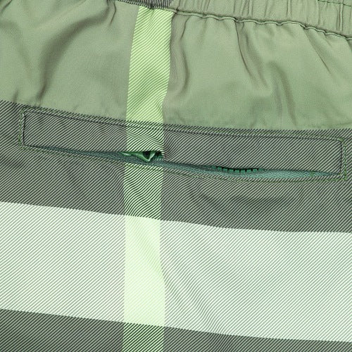 Burberry Check Drawstring Mesh-Lined Swim Shorts