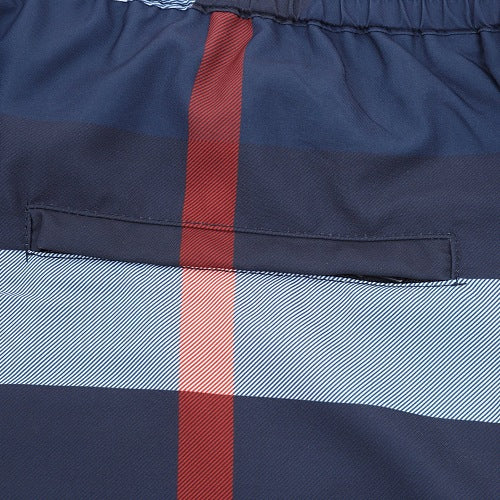 Burberry Check Drawstring Mesh-Lined Swim Shorts