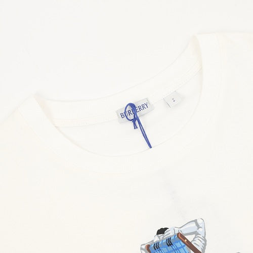 Burberry 26SS Lounging Bear Deck Chair Print Short-Sleeve Tee