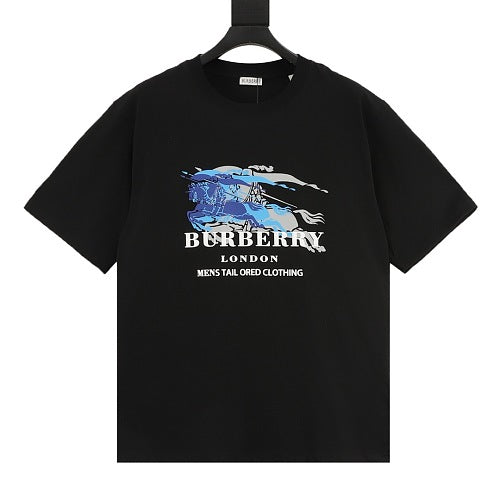 Burberry Equestrian Knight Double Exposure Print T-Shirt