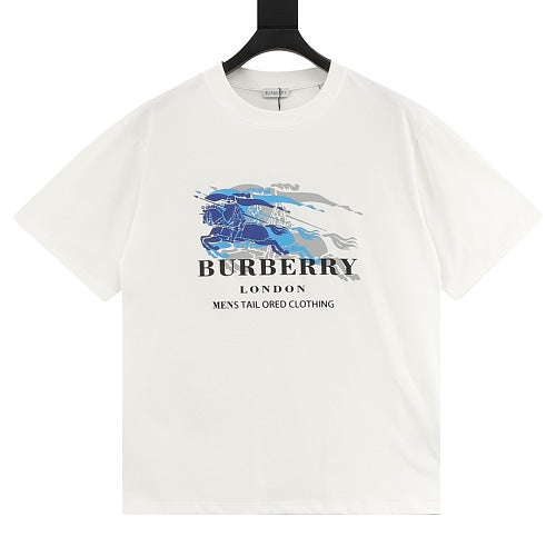 Burberry Equestrian Knight Double Exposure Print T-Shirt