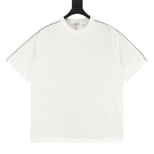 Burberry House Check Shoulder Tape Short-Sleeve T-Shirt