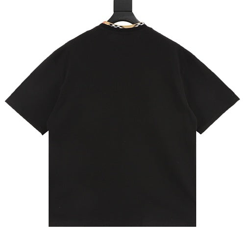 Burberry House Check Collar & Chest Pocket Trim Short-Sleeve T-Shirt