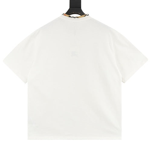 Burberry House Check Collar & Chest Pocket Trim Short-Sleeve T-Shirt