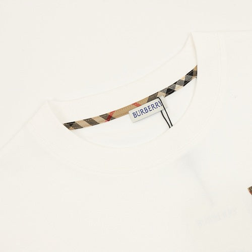 Burberry Equestrian Knight Check Flap Pocket T-Shirt