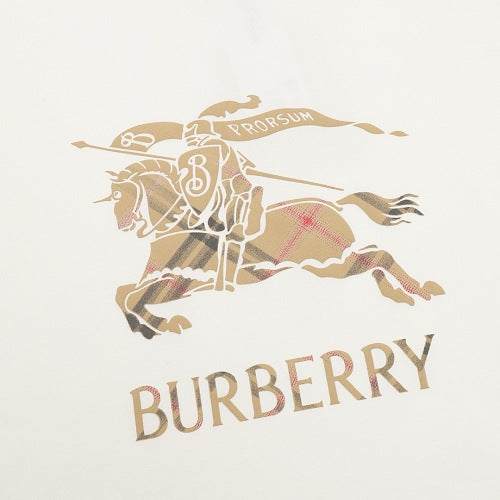 Burberry Gradient Check Equestrian Knight Badge Print T-Shirt