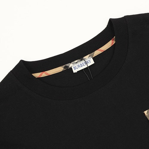 Burberry Equestrian Knight Check Flap Pocket T-Shirt