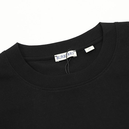 Burberry Gradient Check Equestrian Knight Badge Print T-Shirt
