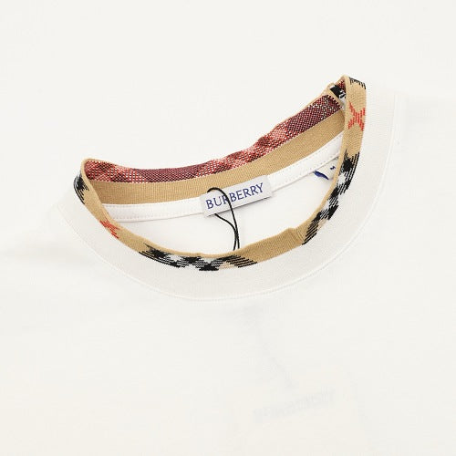 Burberry House Check Collar & Chest Pocket Trim Short-Sleeve T-Shirt