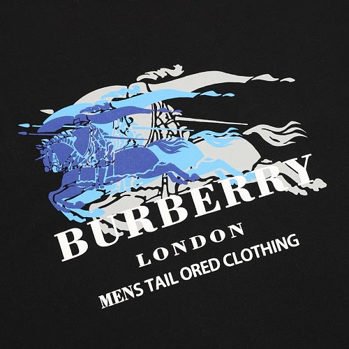 Burberry Equestrian Knight Double Exposure Print T-Shirt