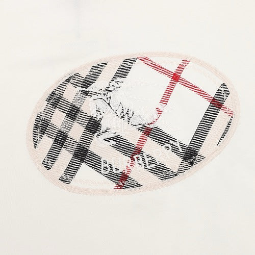 Burberry Oval House Check Equestrian Knight Embroidered Tee