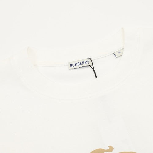 Burberry Gradient Check Equestrian Knight Badge Print T-Shirt