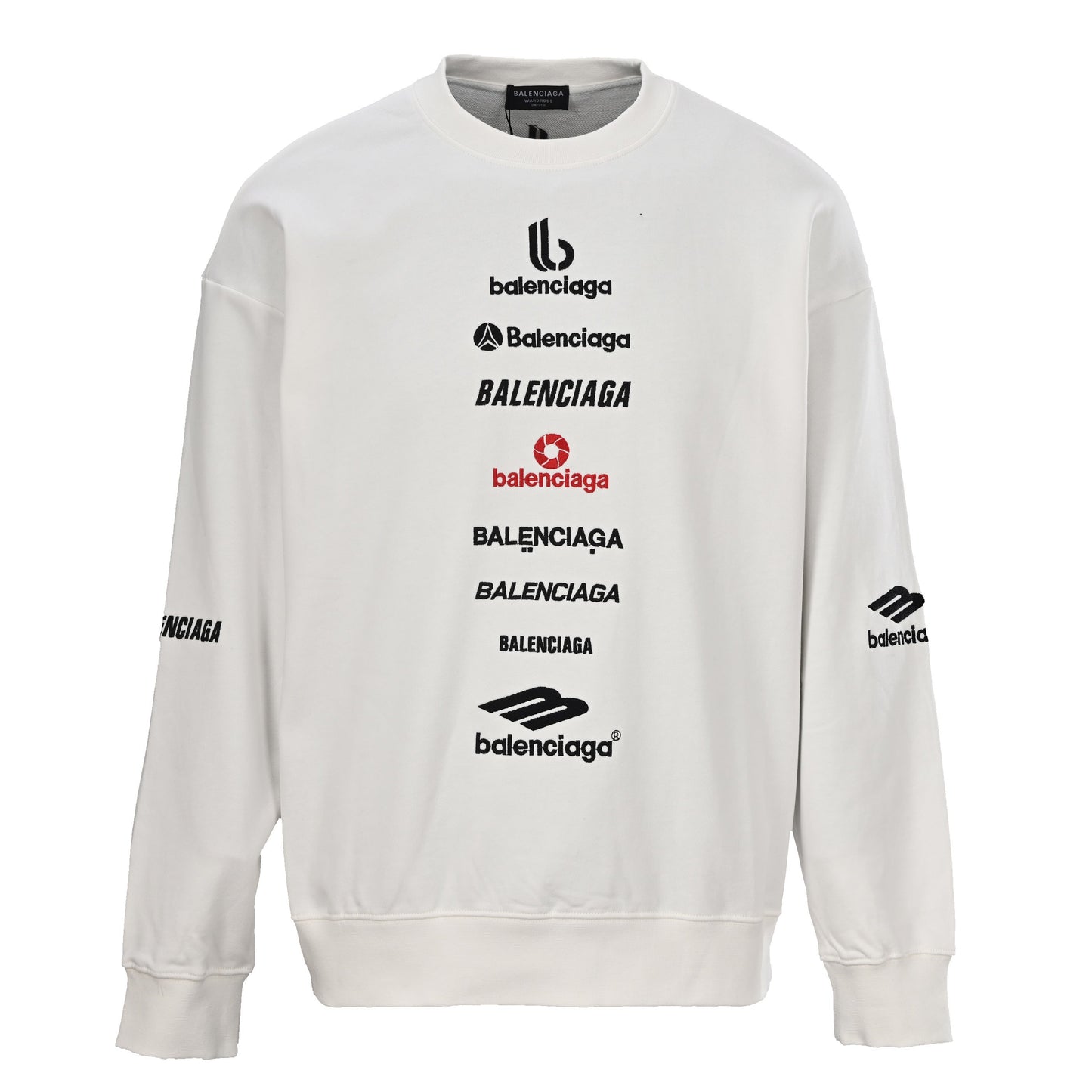Balenciaga Multi Logo Collage Crewneck Sweatshirt 2026