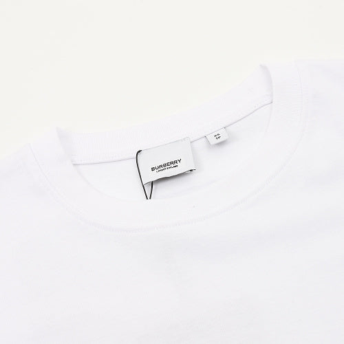 Burberry Denim Texture Equestrian Knight Back Graphic T-Shirt