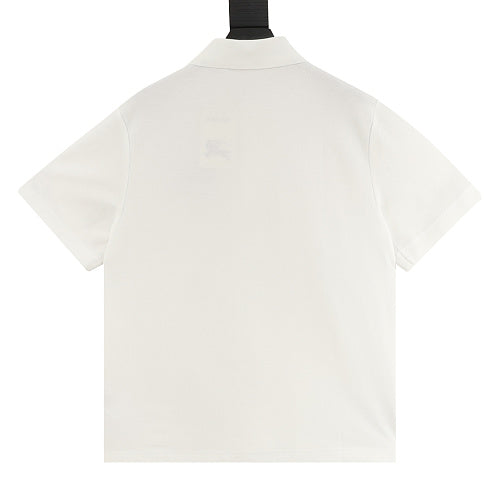 Burberry Check Equestrian Knight Embroidered Polo Shirt