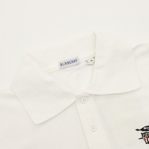 Burberry Check Equestrian Knight Embroidered Polo Shirt