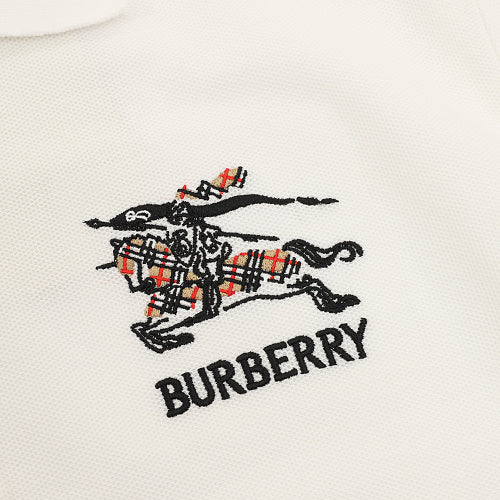 Burberry Check Equestrian Knight Embroidered Polo Shirt