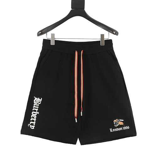 Burberry 26SS Check Equestrian Knight Toothbrush Embroidery Shorts