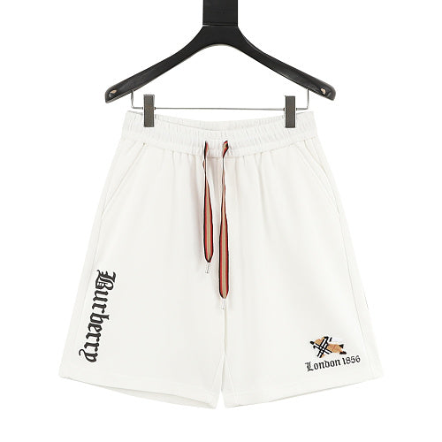 Burberry London 1856 Gothic Logo Drawstring Shorts