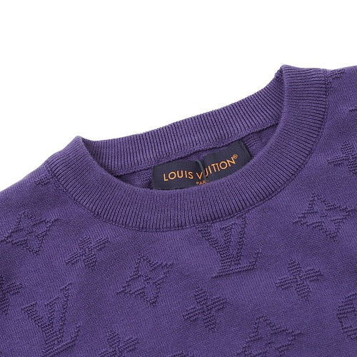 Louis Vuitton LV Monogram Jacquard Knit Short-Sleeve T-Shirt