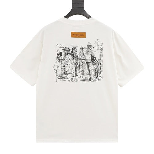 Louis Vuitton Staff Exclusive Puff Print Short-Sleeve T-Shirt