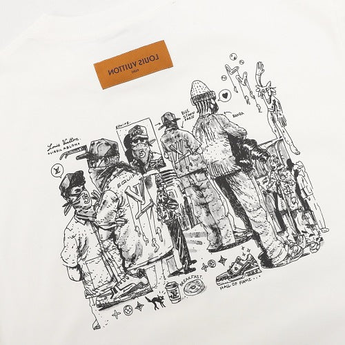 Louis Vuitton Staff Exclusive Puff Print Short-Sleeve T-Shirt