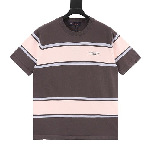Louis Vuitton 26SS Colour-Block Stripe Knit Short-Sleeve T-Shirt