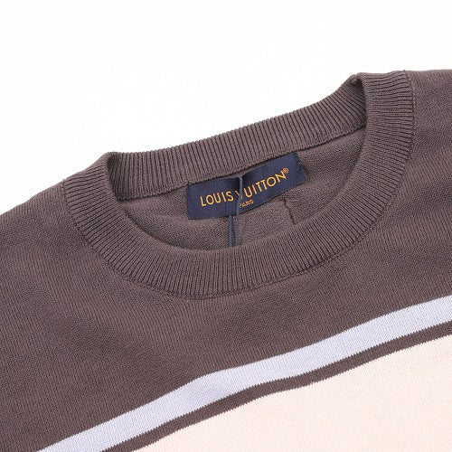 Louis Vuitton 26SS Colour-Block Stripe Knit Short-Sleeve T-Shirt