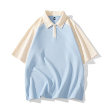 Colour-Block Raglan Polo – Contrast Edition