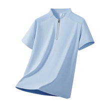 Stand Collar Zip Polo
