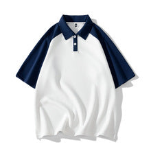 Colour-Block Raglan Polo – Contrast Edition