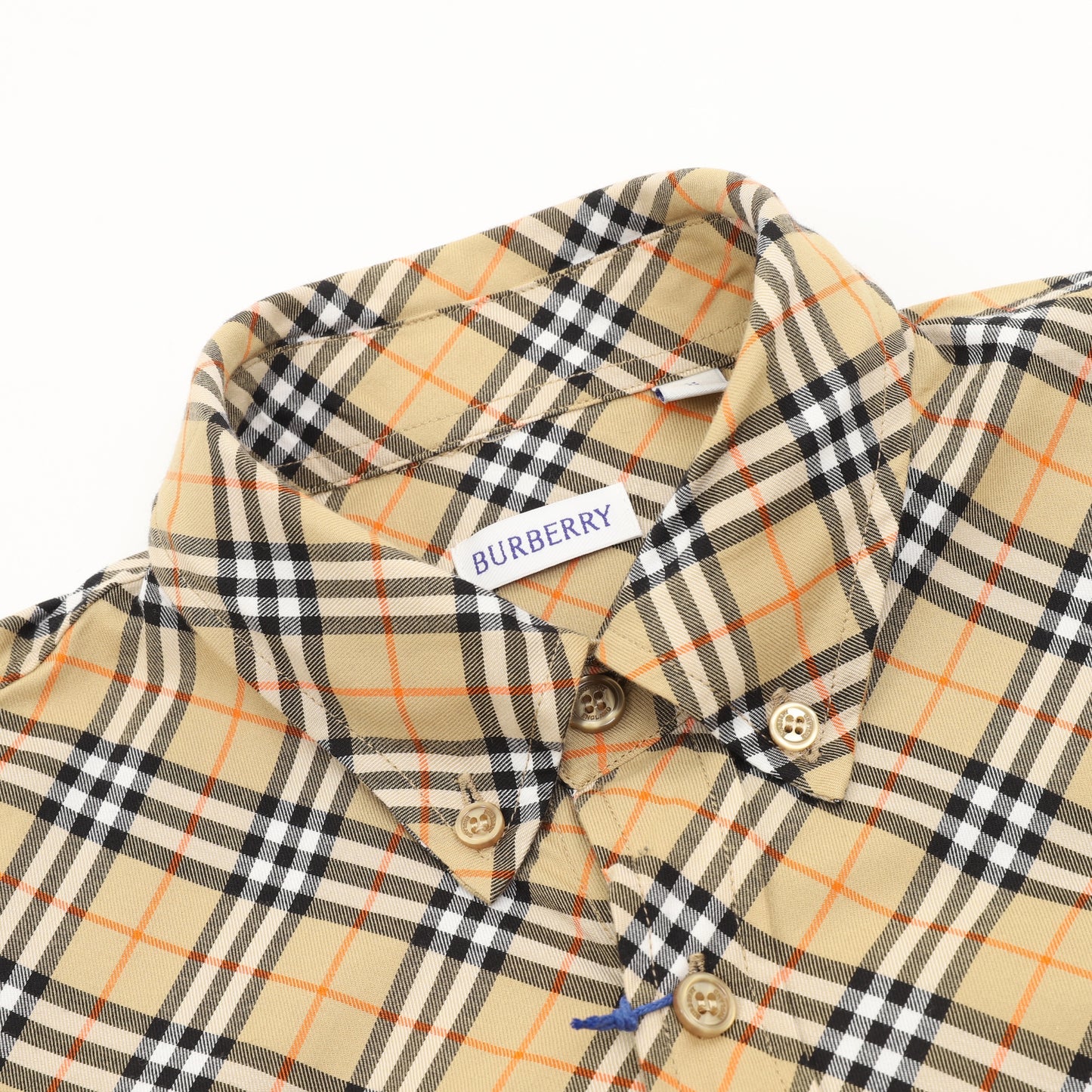 Burberry Shield Emblem Vintage Check Short-Sleeve Shirt